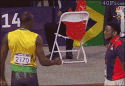 juicyjk:  tuchisofentish:  nekodads:  4gifs:  Volunteer at the Olympics reacts to a fist bump from Usain Bolt  omg this is so cute  AW  this is so precious it is breaking my heart 