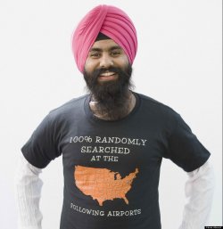 huffingtonpost:  “That picture was taken during the Sikh day parade. He was one of the first people I photographed. He’s a computer IT specialist. He travels a lot. Sikhs at the time were being randomly selected for security. I wish people would just