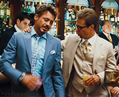  HAMMER: Hey buddy, how you doing?STARK: I’m alright—HAMMER: Looking gorgeous.STARK: Please, this is tough—HAMMER: Fromage. Say, “Brie.”STARK: God, that’s so awful.  Justin Hammer embodies behaviors that are obnoxious to me.