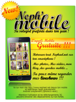 mon #applimobile #androidÂ #gratuiteÂ est dispo! Nephael.net partout avec toi , mes #photos , #videos et aussi ma #webcam !!!