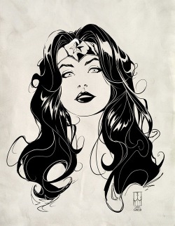 steepedsea:  Wonder Woman INK by JaviGarcia 