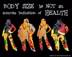 stophatingyourbody:  health-and-the-fat-girl:  Made in response to this little gem:    Not to mention that health has to do with a LOT more than what you put in your body. But this graphic is excellent! 