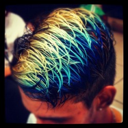 My hair! #haircolor  #haircolors #colors #blue #water #bluehair  (Taken with Instagram)