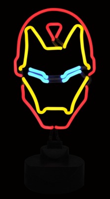 marvelentertainment:  Diamond Select Toys’ line of Marvel Comics-based neon signs has been joined by a brand-new sign featuring the Armored Avenger, Iron Man! The 11.5-inch-tall face of ol’ Shellhead lights up in bright red, yellow and blue atop a
