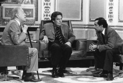 chagalov:  Jorge Luis Borges, Octavio Paz and Salvador Elizondo, in the Palacio de Minería, Mexico, 1981 -by Paulina Lavista from El País - Thanks EGyB for this link 