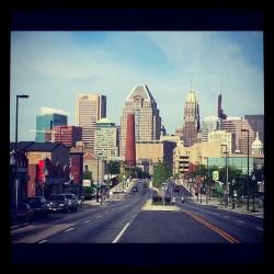 jcwilliams410:  On the way to NYC, but this will ALWAYS be my home. #baltimore (Taken with Instagram) 