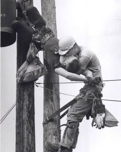  “Kiss of Life”, 1968 Pulitzer Prize A utility worker, J.D. Thompson, is suspended on a utility pole and giving mouth to mouth resuscitation to a fellow lineman, Randall G. Champion, who was unconscious and hanging upside down after contacting a high