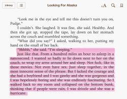 hallucinogens-tho:  idcme0w:  discriminated:  literally the best paragraph in the book, made me want to go to boarding school and meet somebody like alaska  i love this so much omg omg omg  I DIED 