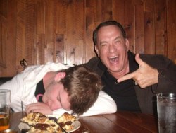 thedailywhat:  Tom Hanks FTW of the Day: “My friend met Tom Hanks, stole his glasses and pretended to be wasted” — and Hanks was totally game. [uproxx] 