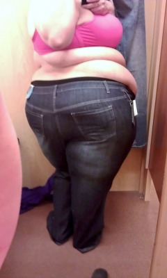 miss-maela:Tried on some jeans that didn’t fit, but they looked amazing anyway!