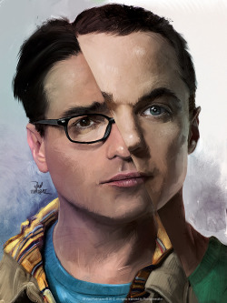vladrodriguez:  The Art The Big Bang Theory by Vlad Rodriguez Pixeldomestiko — Leonard Hofstadter &amp; Sheldon Cooper 
