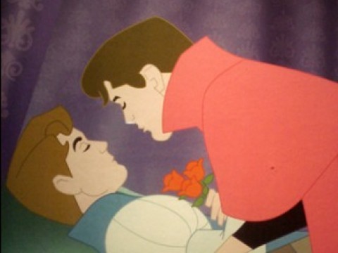 Gay disney princess kissing