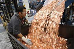 sunshinesugarlips:  nickastig:  Samsung Pays Apple ũ Billion Sending 30 Trucks Full of 5 Cents Coins More than 30 trucks filled with 5-cent coins arrived at Apple’s headquarters in California. Initially,  the security company that protects the facility