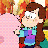 inkydonkey:   Look, Dipper! I won my pet pig! His name is Waddles, I call him that because he waddles!  Speaking of perfect. Mabel and Waddles, oh yes. 