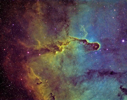 kn-27:  Elephant Trunk in Narrowband Filters
