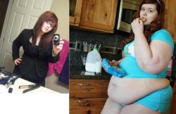 mcflyver:  from-thin-to-fat:  Beccabae’s astounding gain. Like, shit, man. SHARE YOUR GAIN!   Such a thing of pure beauty…