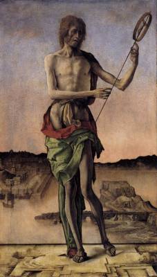 centuriespast:  ROBERTI, Ercole de’St John the Baptist1478-80Panel, 54 x 31 cmStaatliche Museen, Berlin 