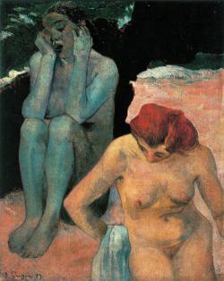 v3l3nomortale:  Paul Gauguin - La vita e la morte (Bagnanti), 1889 