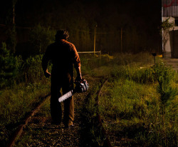 totalfilm:  Leatherface stars in first Texas Chainsaw 3D image Texas Chainsaw 3D has released a first official image online, giving us our first glimpse of our old pal Leatherface… well, at the back of his head, anyway.