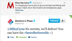 wazowskivevo:  domino’s pizza saw the chance and they took it 