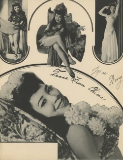 burlyqnell:   Mae Wong Vintage small-format poster, typically placed inside a ticket booth or window..