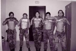 militarygirls4u:  Playing around in the barracks