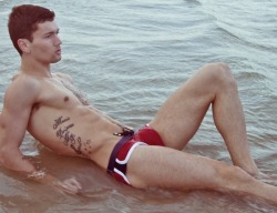 troyisnaked:  Jonathan in “Drifting Away” by Photographer Troy Wise 