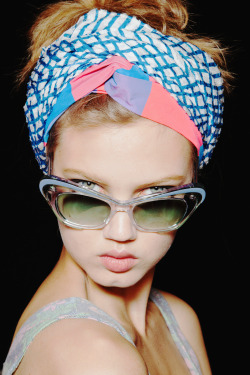 Lindsey Wixson backstage Marc by Marc Jacobs Spring 2013