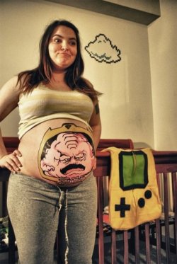 wired:  dorkly:  Krang Painted on Pregnant Woman The Technodrome’s gonna need a midwife.  Where do babies come from? DIMENSION X.  MY CHILDHOOD HAS BEEN RUINED!!! Fucking pregnant women are disgusting. I don&rsquo;t care what you say about it being
