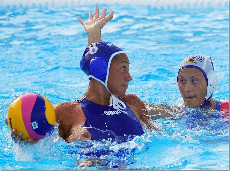 Water polo pussy oops