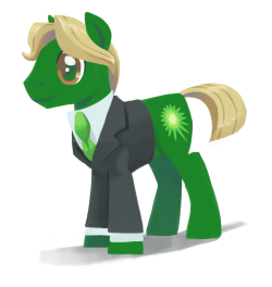 needsmoarg4:  I felt a little awkward when I first saw Emerald Ray’s cutie mark. I love green ponies and the random stallions. But when your pony reminds you of…  …one of the worst companies on the planet, you don’t feel so good. I can’t get