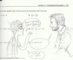 serisafitz-james:  an old doodle i found in my math textbook 