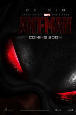 webshooters:   First official teaser poster  Really looked at the eyes now. Did Peter Parker and Hank Pym both buy the same pair of sunglasses and decide “Hey! These would look great on my super-hero mask!”?  