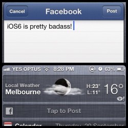 Posting straight from iOS is so rad. Makes life easy as shit! #ios6 #apple #badass  (Taken with Instagram)