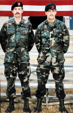 j-wolf-harding:  Heroes of the week. Randy Shughart and Gary Gordon, two Delta Force Snipers who volunteered to be dropped inside a heavily hostile zone in order to defend a downed Black Hawk helicopter and it’s crew in the battle of Mogadishu, Somalia.