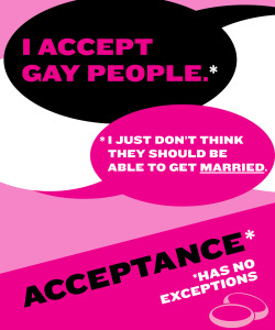 asexual-not-a-sexual:  I think this speaks for itself. Accepting a person doesn’t mean you get to put limits on their freedom. You can’t be an ally and want us to stop talking, or labeling, or demanding to be heard.  Acceptance has no exceptions.