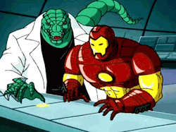 Lizard and Iron-Man look pretty chummy there.