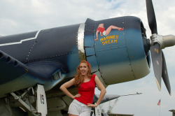girls-n-aircraft:  WWII Weekend Reading, PA 343 by Photos by Chris Henry on Flickr.   Hottest Hooters girls Daily! See more&hellip;