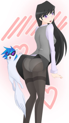 Butts! Kittens! Ponies!! Do I get all the karma yet? Just wanted to draw something a little ecchi, so here it is. 