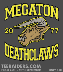adho1982:  “Megaton Deathclaws” for sale on TeeRaiders for 3 days (26th-28th September) only บ. adho1982 - Twitter/ Tumblr/ Facebook 