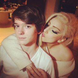 ladyxgaga:   My genius little brother @madeon chillin in Paris!!!  Madeon is a French producer who is working with Gaga on ARTPOP.  