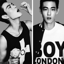 chanyurrl:   Kwak Min Jun in Boy London for Vogue Girl Korea. "Ice Cream Boy"  Pop my cherry?