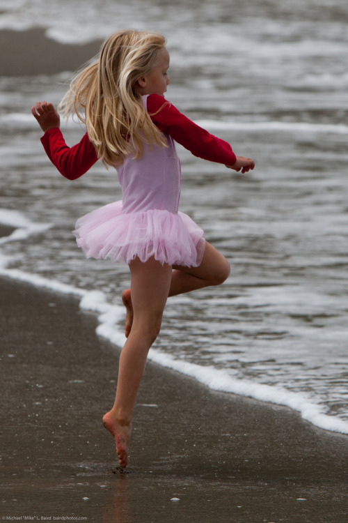 Little girl beach