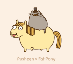 pusheen:  Pusheen &amp; Fat Pony