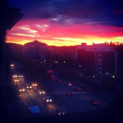 wikuw:  #Lahti #sunset (Taken with Instagram)