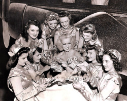  Joan Carroll A press photo published in the January 31st - 1942 issue of the &lsquo;Philadelphia Inquirer&rsquo; newspaper, shows Joan Carroll surrounded by her chorus girls at the 'TROC Theatre&rsquo;.. The photo was taken to publicize her &ldquo;Buy