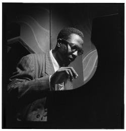 explore-blog:  William Gottlieb’s iconic portrait of jazz legend Thelonious Monk, who was born 95 years ago today.  