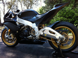 whobang:  sexfoodbikesetc:  2012 Aprilia RSV4 Factory by Kris_Syd on Flickr.  oh god. get between my legs. NOW