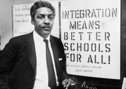 Civil rights leader, quaker and queer, Bayard Rustin.