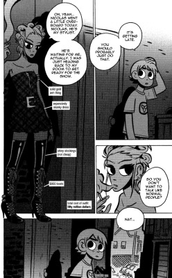 dailyscottpilgrim:  Book 3 Page 110  &ldquo;So you don&rsquo;t want to talk like normal people?&rdquo;